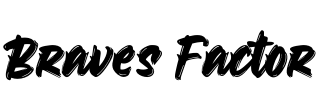 Braves Factor Font Image