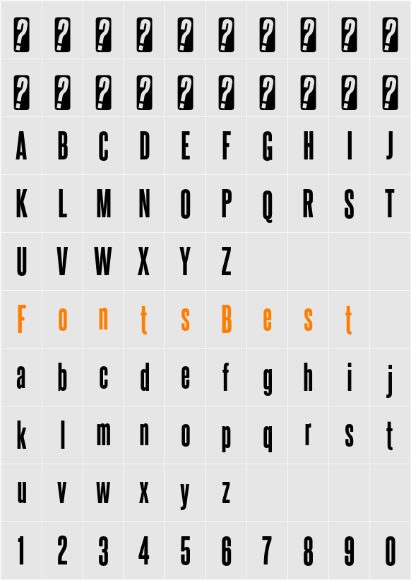 Steelfish ExtBd Character Map