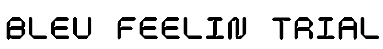 Bleu Feelin Trial Font Image