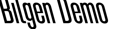 Bilgen Demo Font Image