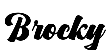 Brocky Font Image