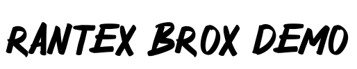 RANTEX BROX DEMO Font Image