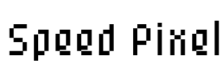 Speed Pixel Font Image