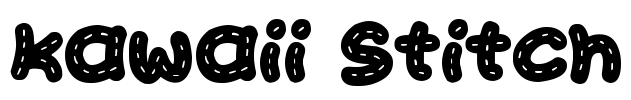 Kawaii Stitch Font Image