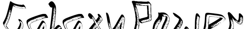 Galaxy Power Font Image