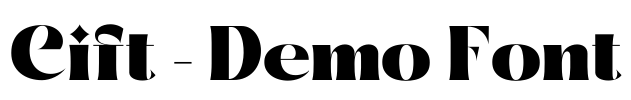 Cift - Demo Font Font Image