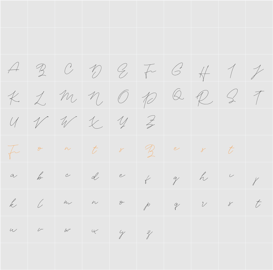 Aneenditha FREE Character Map