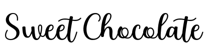 Sweet Chocolate Font Image