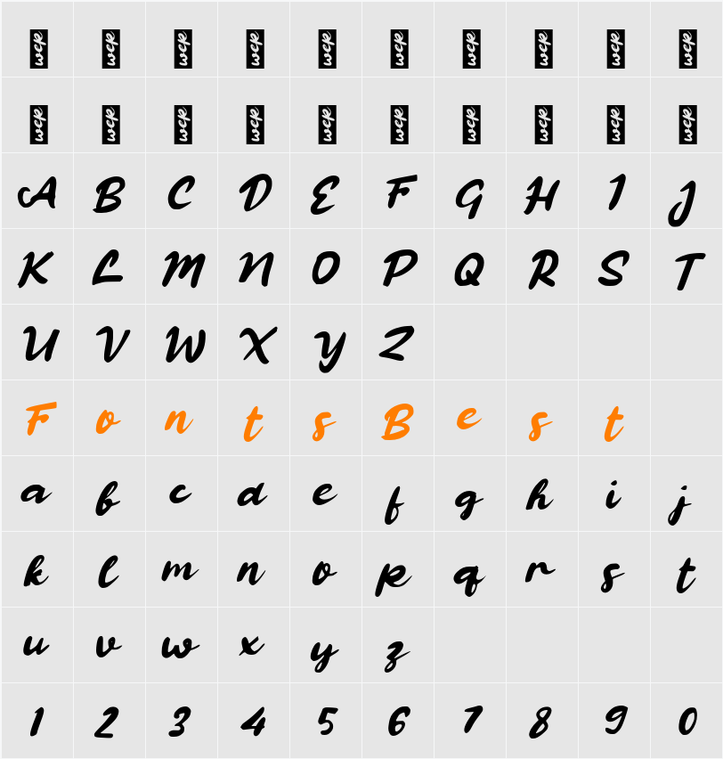 L Lalang Character Map