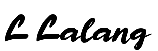 L Lalang Font Image