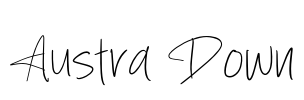 Austra Down Font Image