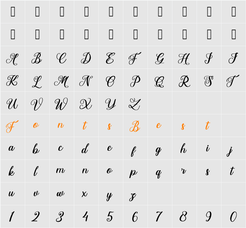 Angelita Character Map