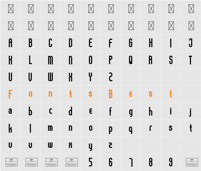 Diamond Shape Free Character Map
