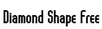 Diamond Shape Free Font Image