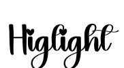 Higlight Font Image
