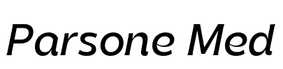Parsone Med Font Image