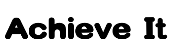 Achieve It Font Image