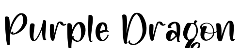 Purple Dragon Font Image