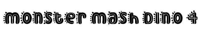 Monster Mash Dino 4 Font Image