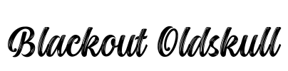 Blackout Oldskull Font Image