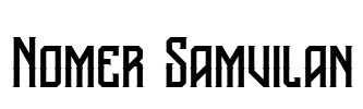 Nomer Samvilan Font Image