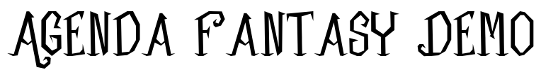 Agenda Fantasy Demo Font Image