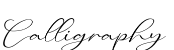 Calligraphy Font Image