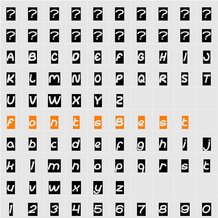 abc-Inverse Character Map