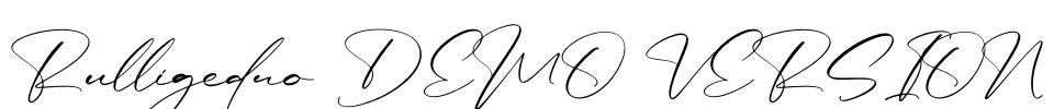 Rulligedro DEMO VERSION Font Image
