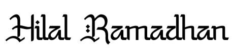 Hilal Ramadhan Font Image