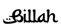 Billah Font Image