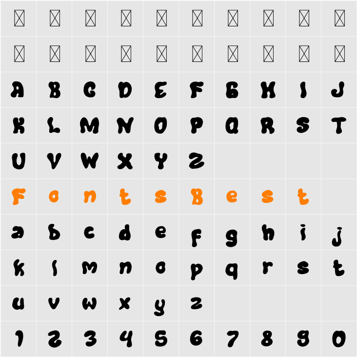 Wild Brain Character Map