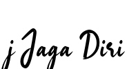 j Jaga Diri Font Image
