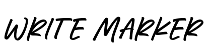 Write Marker Font Image