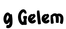 g Gelem Font Image