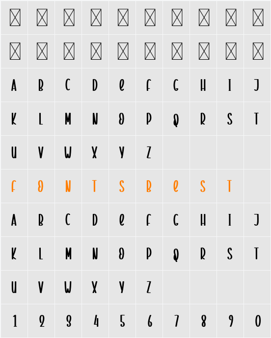 Special Planner Character Map