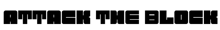 Attack the Block Font Image