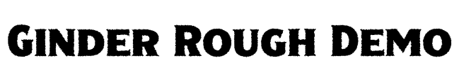 Ginder Rough Demo Font Image