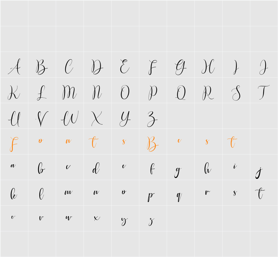 Montessa Character Map