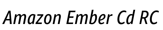 Amazon Ember Cd RC Font Image