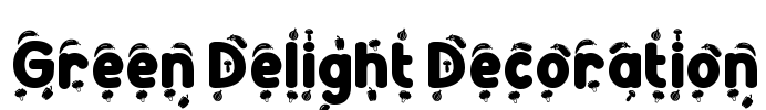 Green Delight Decoration Font Image