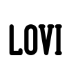 LOVI Font Image