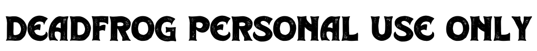 Deadfrog Personal Use Only