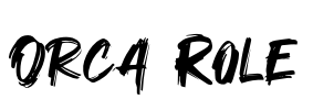 Orca Role Font Image