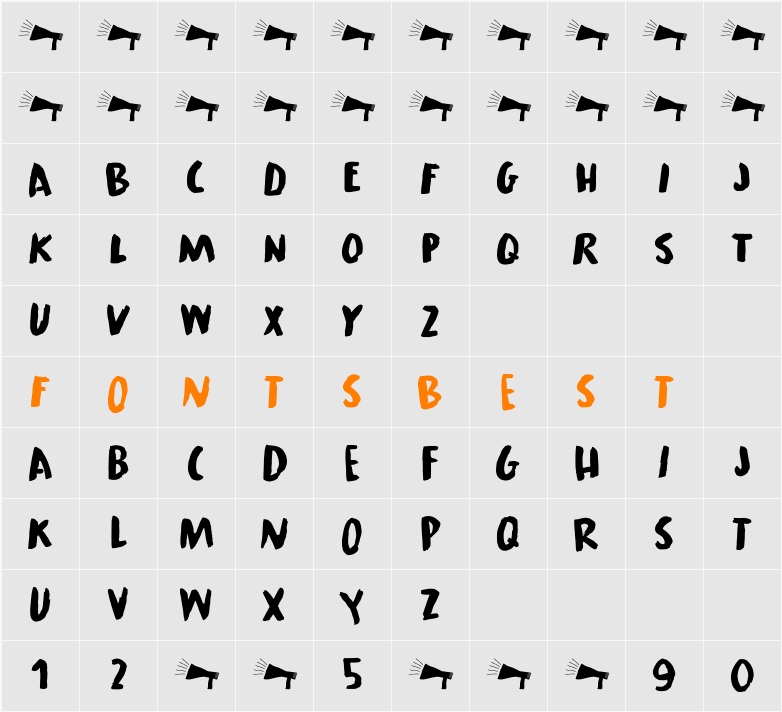 Surround Signal DEMO Character Map