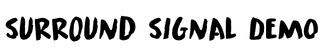 Surround Signal DEMO Font Image