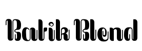 Batik Blend Font Image