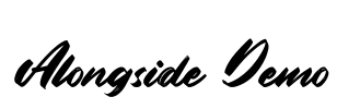 Alongside Demo Font Image