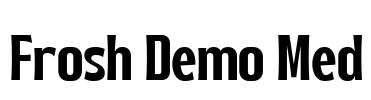 Frosh Demo Med Font Image