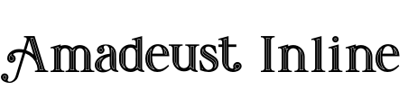 Amadeust Inline Font Image